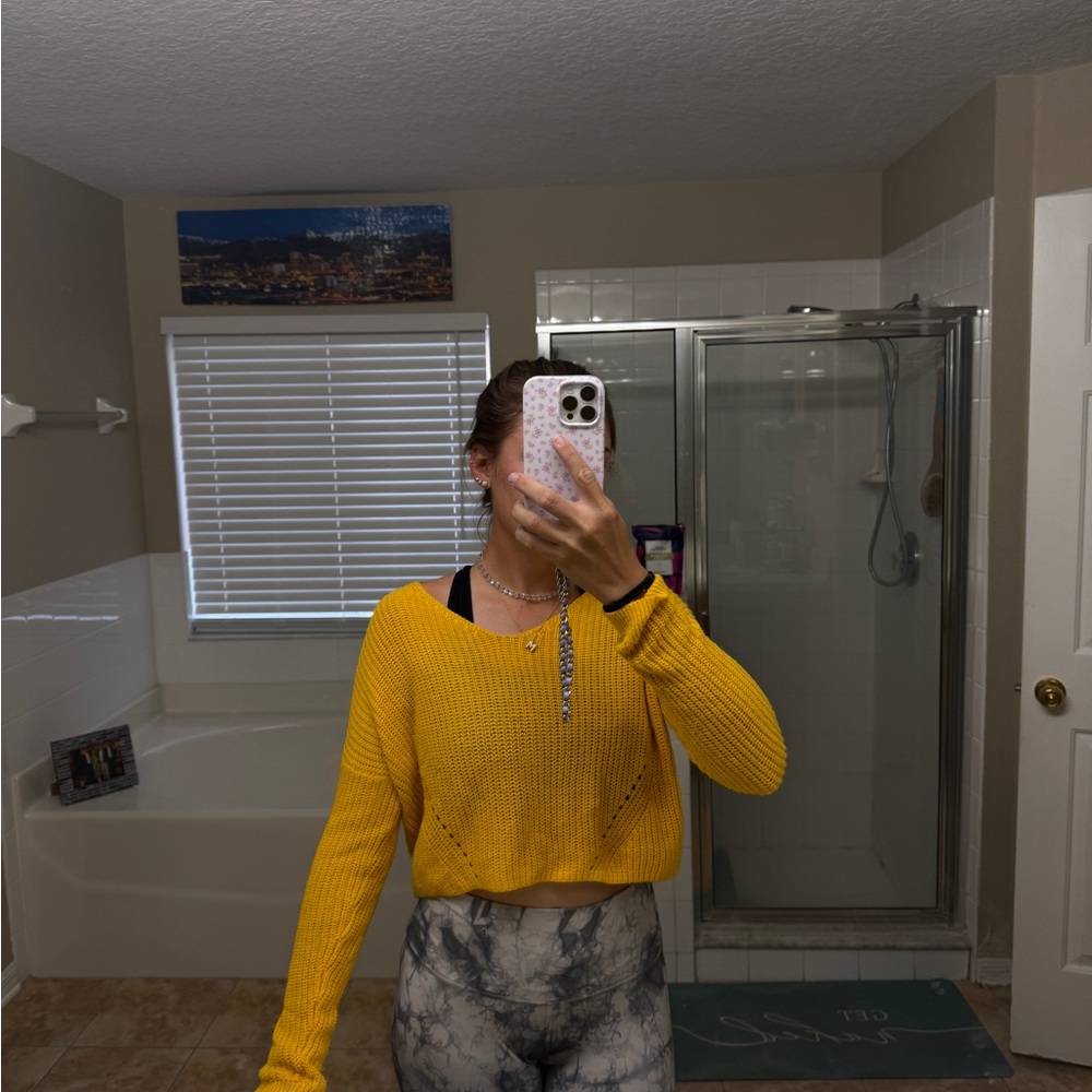 Yellow Knit Sweater